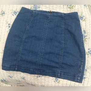 Free People Jean mini skirt- size 8